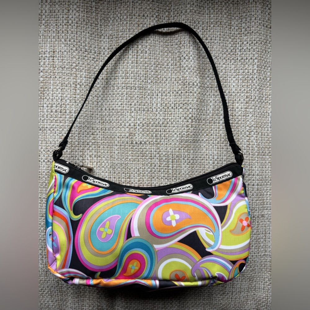LeSportsac Nylon bright paisley shoulder strap bag 9x5